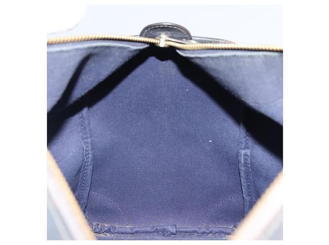 Gucci Borsa Boston GG Supreme in PVC Navy Gold Auth 162988 D'oro Blu navy - vista 17