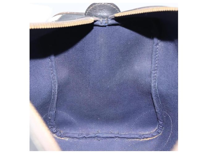 Gucci Borsa Boston GG Supreme in PVC Navy Gold Auth 162988 D'oro Blu navy - vista 18
