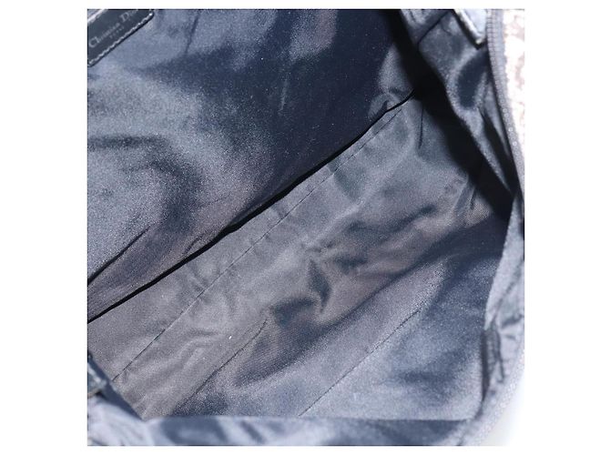 Borsa a Spalla in Tela Trotter Christian Dior Navy Argento Auth 160674 Blu navy - vista 11