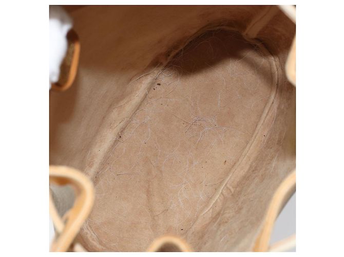 Borsa Sherry Line in PVC Beige Micro GG Supreme Web di GUCCI 001 58 4793 Auth 161752 D'oro - vista 11