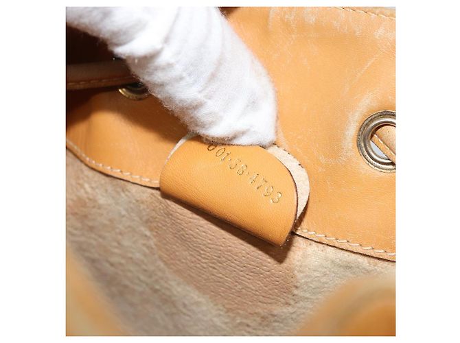 Borsa Sherry Line in PVC Beige Micro GG Supreme Web di GUCCI 001 58 4793 Auth 161752 D'oro - vista 12