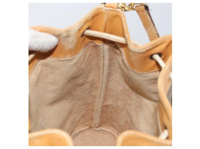 Borsa Sherry Line in PVC Beige Micro GG Supreme Web di GUCCI 001 58 4793 Auth 161752 D'oro - vista 20