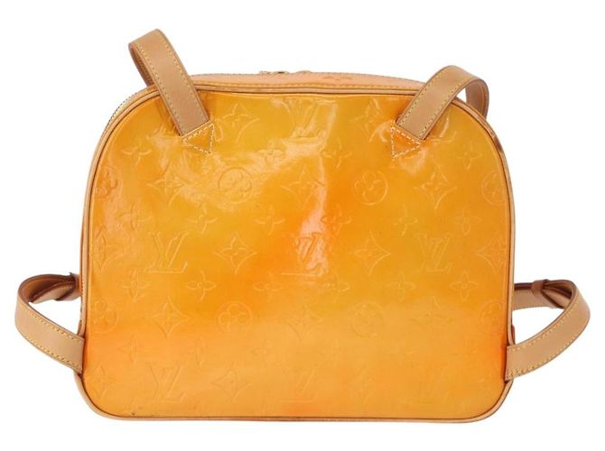 LOUIS VUITTON Zaino Marley Monogram Vernis Giallo M91040 LV Auth 160551 - vista 2