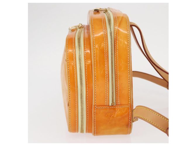 LOUIS VUITTON Zaino Marley Monogram Vernis Giallo M91040 LV Auth 160551 - vista 3
