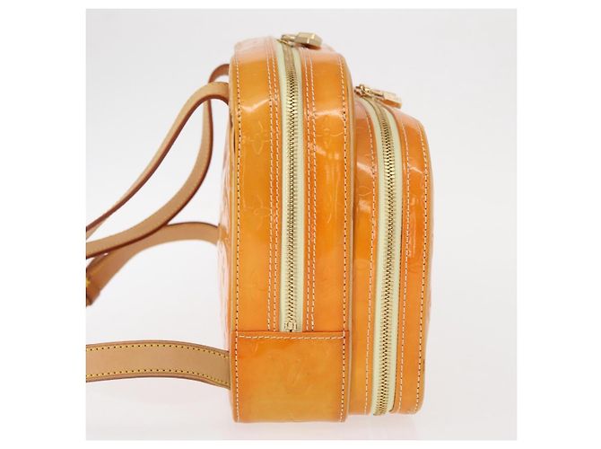 LOUIS VUITTON Zaino Marley Monogram Vernis Giallo M91040 LV Auth 160551 - vista 4