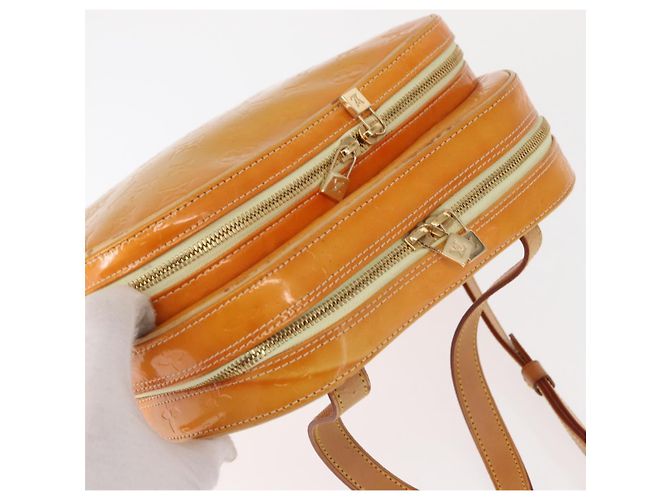 LOUIS VUITTON Zaino Marley Monogram Vernis Giallo M91040 LV Auth 160551 - vista 6