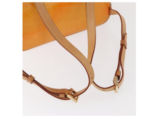 LOUIS VUITTON Zaino Marley Monogram Vernis Giallo M91040 LV Auth 160551 - vista 7