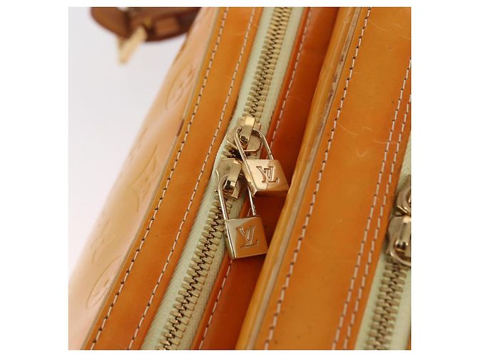 LOUIS VUITTON Zaino Marley Monogram Vernis Giallo M91040 LV Auth 160551 - vista 9