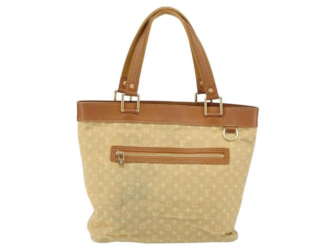 LOUIS VUITTON Borsa Tote Mini Lucille GM Monogram Beige M92683 LV Auth 161105 - vista 13