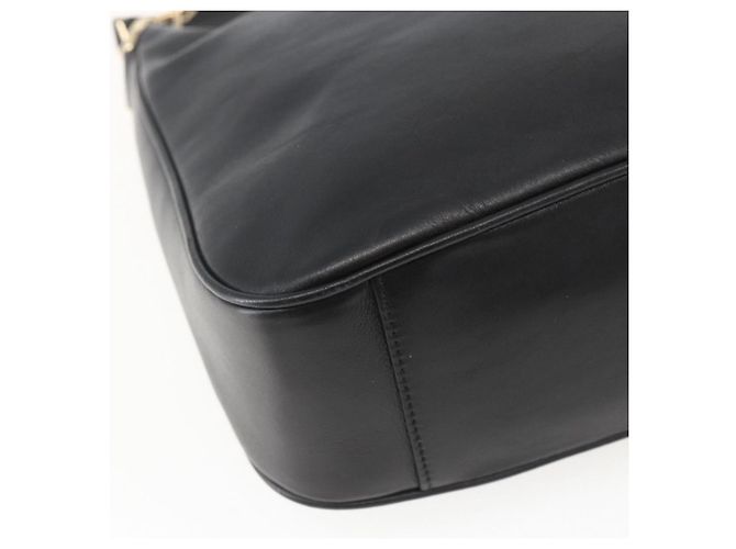 Borsa a mano in pelle Gucci Bamboo 2way Nera Oro 001 1638 Auth 159054 Nero D'oro - vista 17