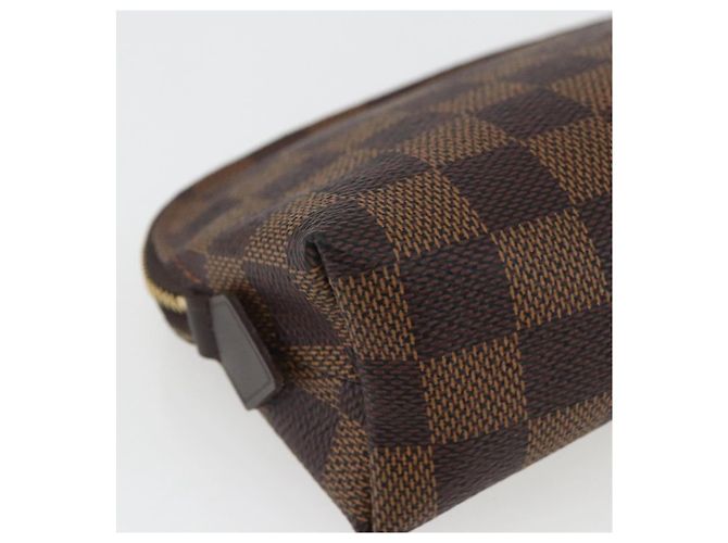 LOUIS VUITTON Pochette Cosmetica PM Damier Ebene N47516 Auth LV 163008 - vista 16