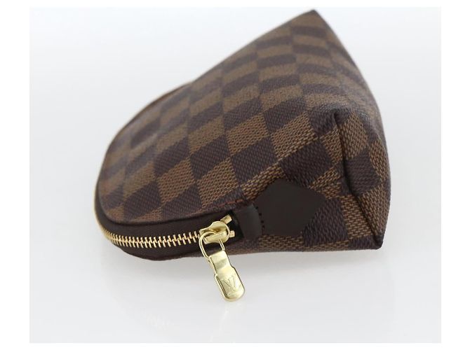 LOUIS VUITTON Pochette Cosmetica PM Damier Ebene N47516 Auth LV 163008 - vista 3