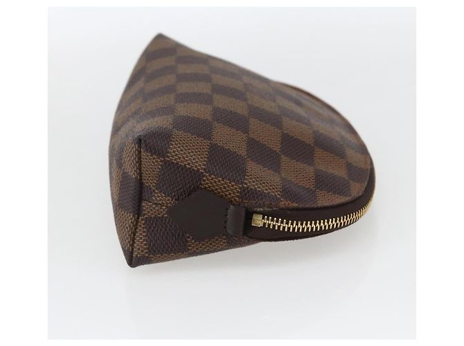LOUIS VUITTON Pochette Cosmetica PM Damier Ebene N47516 Auth LV 163008 - vista 4