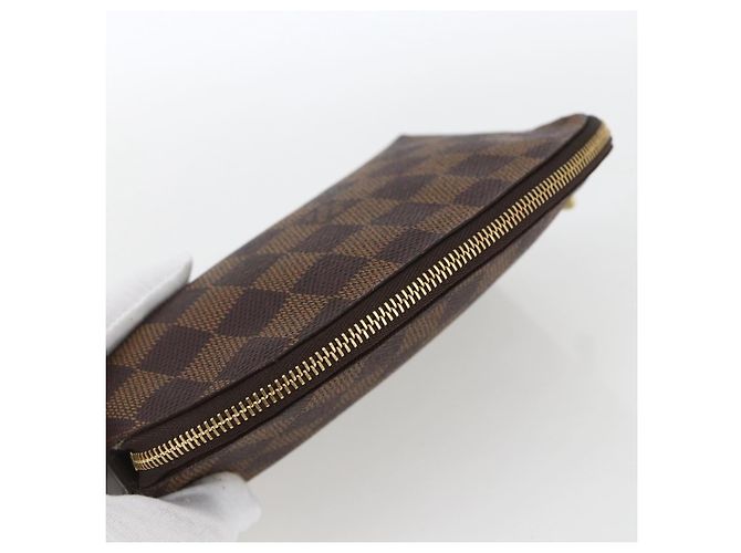 LOUIS VUITTON Pochette Cosmetica PM Damier Ebene N47516 Auth LV 163008 - vista 5