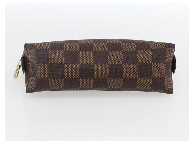 LOUIS VUITTON Pochette Cosmetica PM Damier Ebene N47516 Auth LV 163008 - vista 6