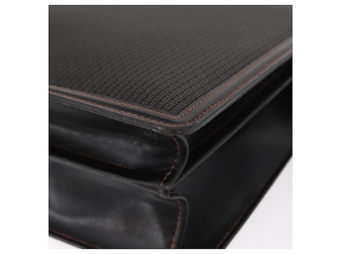 BALLY Borsa a Spalla in Pelle Nera Auth 160734 Nero - vista 10