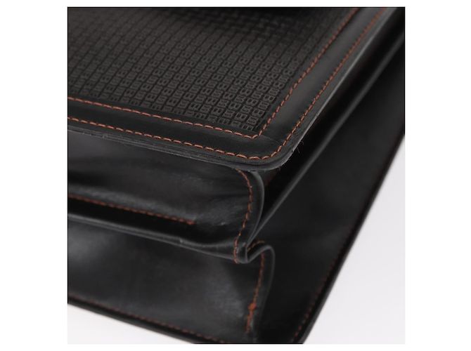 BALLY Borsa a Spalla in Pelle Nera Auth 160734 Nero - vista 16