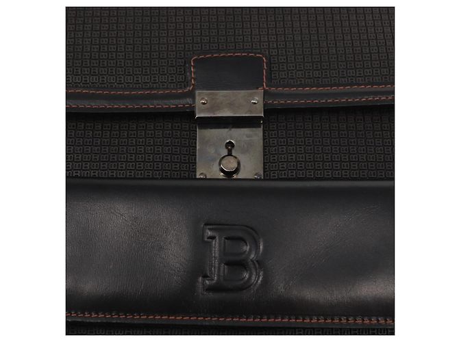 BALLY Borsa a Spalla in Pelle Nera Auth 160734 Nero - vista 18