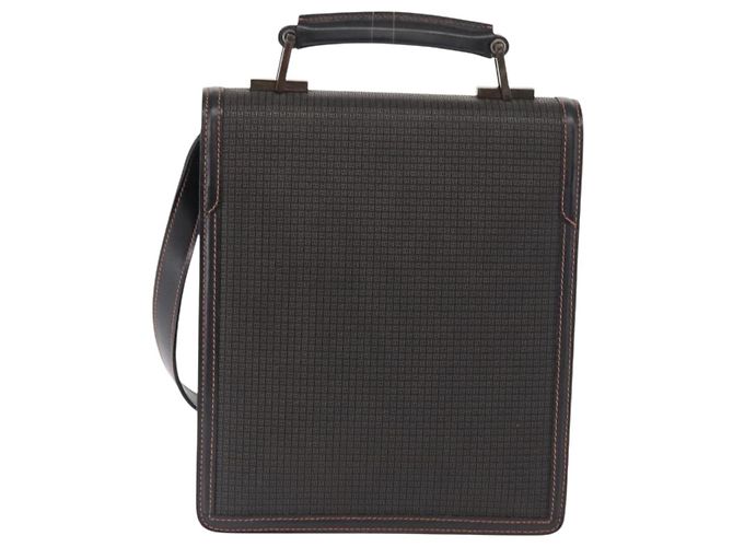 BALLY Borsa a Spalla in Pelle Nera Auth 160734 Nero - vista 2