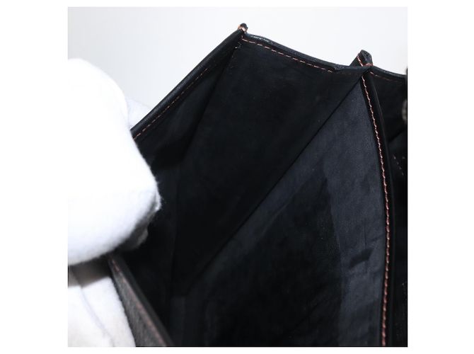 BALLY Borsa a Spalla in Pelle Nera Auth 160734 Nero - vista 21