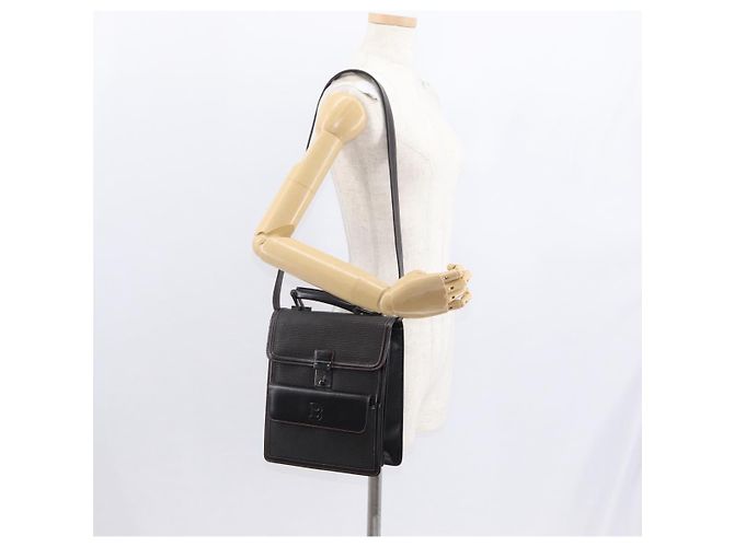 BALLY Borsa a Spalla in Pelle Nera Auth 160734 Nero - vista 24
