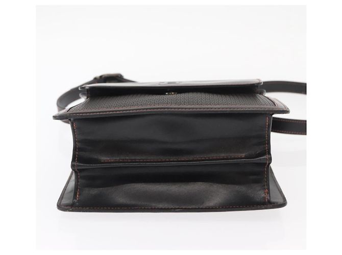 BALLY Borsa a Spalla in Pelle Nera Auth 160734 Nero - vista 5