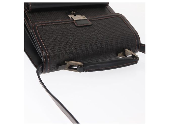 BALLY Borsa a Spalla in Pelle Nera Auth 160734 Nero - vista 6