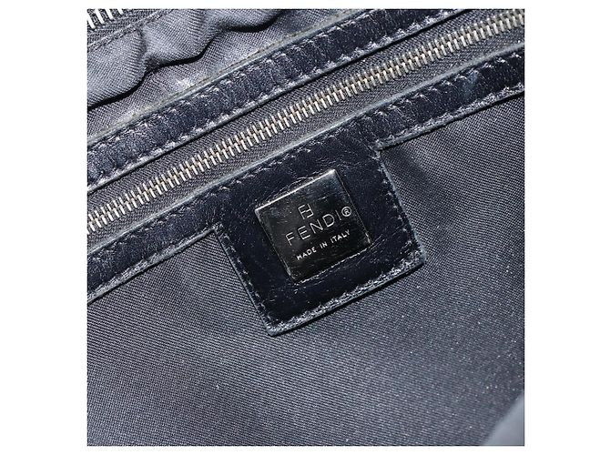 FENDI Tote Bag Nylon Schwarz Silber Auth 160965 - Ansicht 18