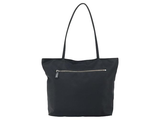 FENDI Tote Bag Nylon Schwarz Silber Auth 160965 - Ansicht 2