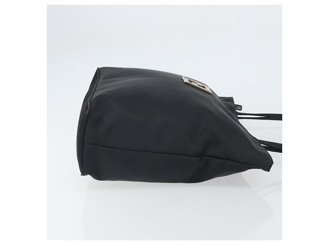 FENDI Tote Bag Nylon Schwarz Silber Auth 160965 - Ansicht 3