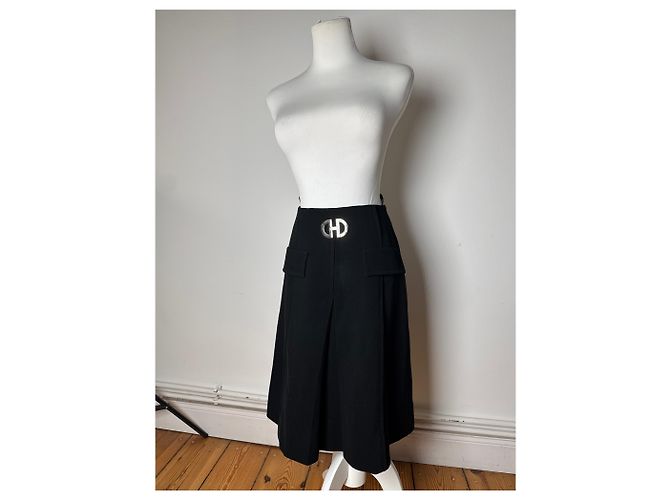 Céline Gonna Vintage Celine Paris Nera M Nero - vista 14