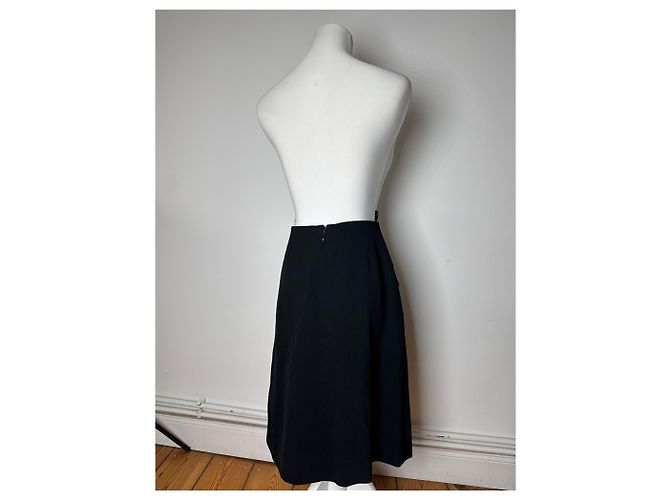 Céline Gonna Vintage Celine Paris Nera M Nero - vista 15