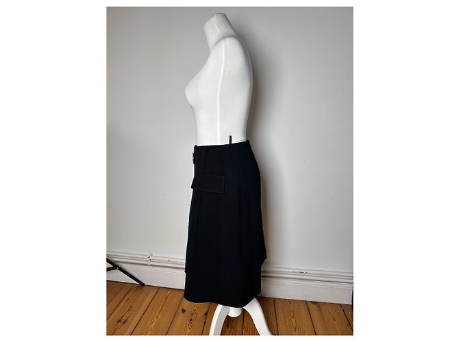 Céline Gonna Vintage Celine Paris Nera M Nero - vista 2