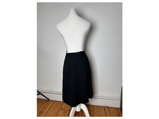 Céline Gonna Vintage Celine Paris Nera M Nero - vista 3