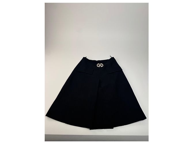 Céline Gonna Vintage Celine Paris Nera M Nero - vista 4