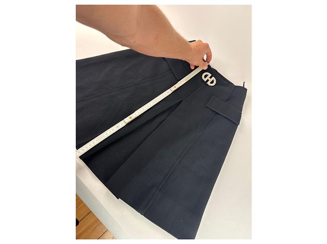 Céline Gonna Vintage Celine Paris Nera M Nero - vista 8