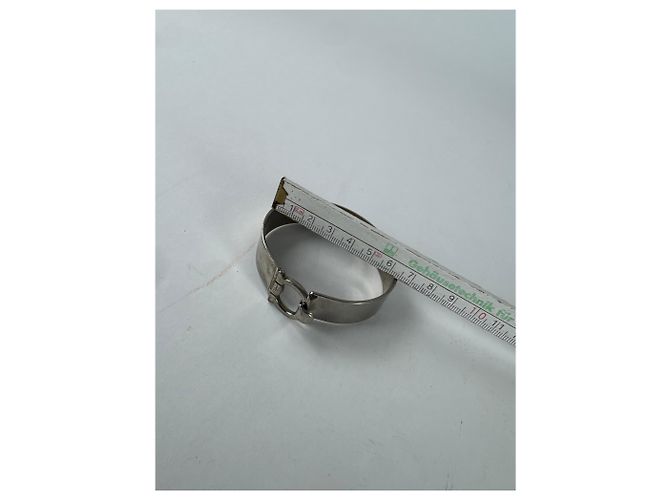 Bracciale in metallo vintage Salvatore Ferragamo argento - vista 7