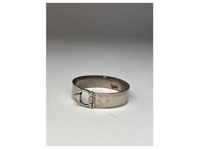 Bracciale in metallo vintage Salvatore Ferragamo argento - vista 9