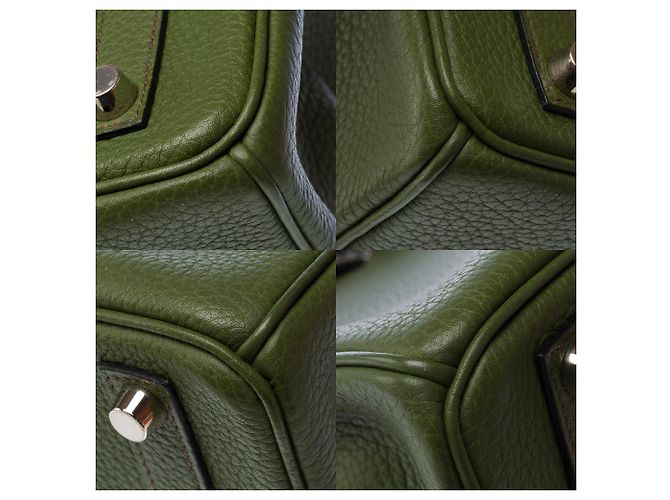 Haut à courroies Hermès Borsa HERMES Haut a Courroies in Pelle Verde - 103191 - vista 12