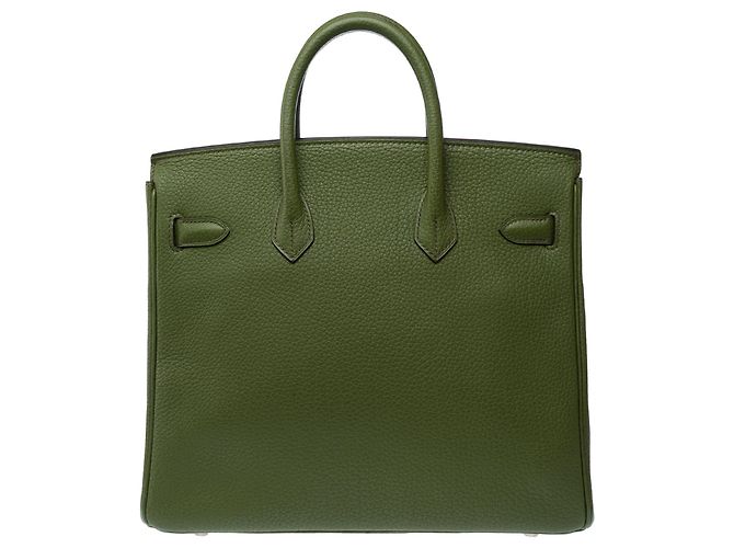 Haut à courroies Hermès Borsa HERMES Haut a Courroies in Pelle Verde - 103191 - vista 4