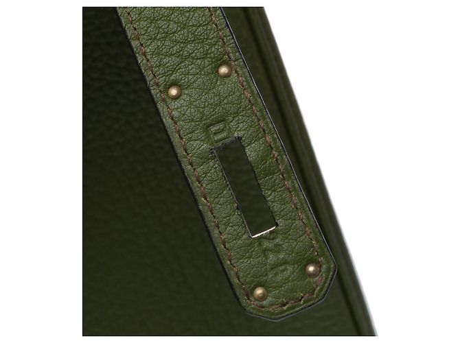 Haut à courroies Hermès Borsa HERMES Haut a Courroies in Pelle Verde - 103191 - vista 8