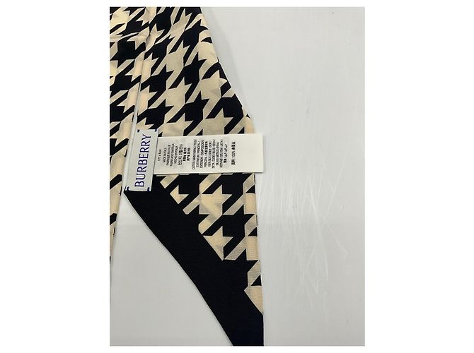 Bufanda de seda delgada Burberry – Era Daniel Lee – Houndstooth & Caballero EKD Multicolor - vista 10