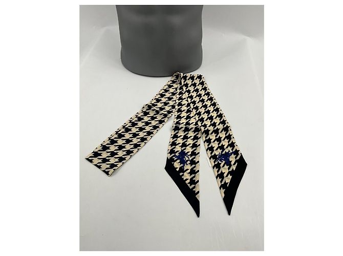 Bufanda de seda delgada Burberry – Era Daniel Lee – Houndstooth & Caballero EKD Multicolor - vista 5