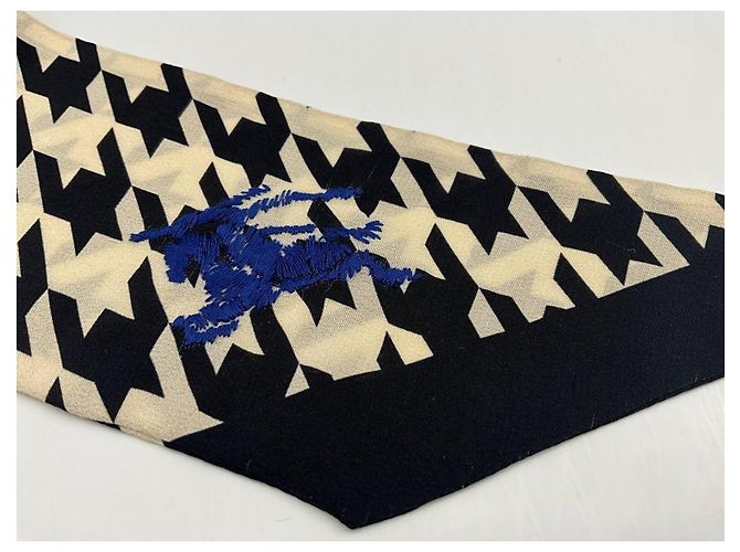 Bufanda de seda delgada Burberry – Era Daniel Lee – Houndstooth & Caballero EKD Multicolor - vista 6