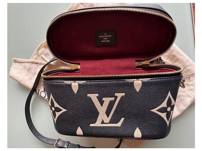 Louis Vuitton Vanity PM Handtasche aus Pelz Schwarz Beige - Ansicht 11
