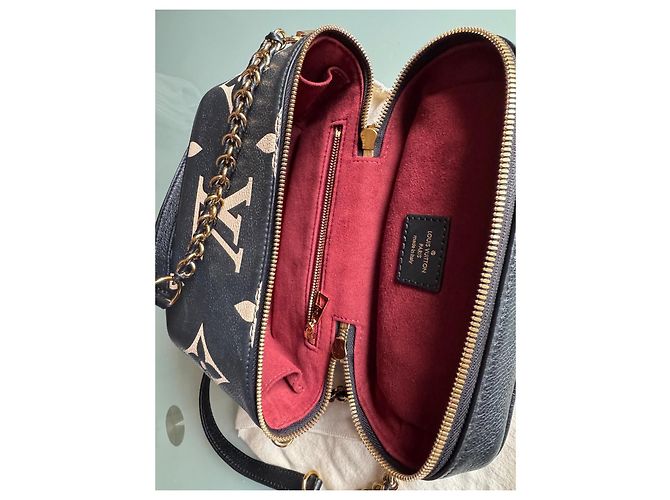 Louis Vuitton Vanity PM Handtasche aus Pelz Schwarz Beige - Ansicht 16
