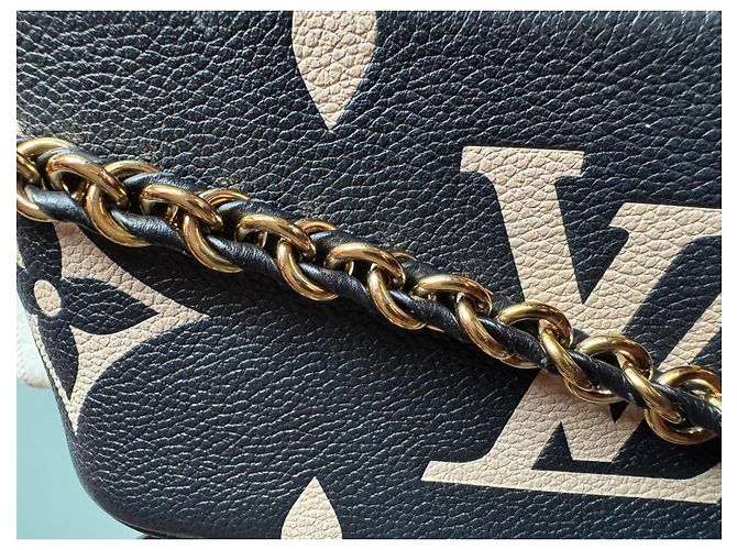 Louis Vuitton Vanity PM Handtasche aus Pelz Schwarz Beige - Ansicht 17