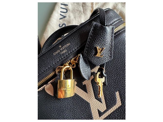 Louis Vuitton Vanity PM Handtasche aus Pelz Schwarz Beige - Ansicht 5