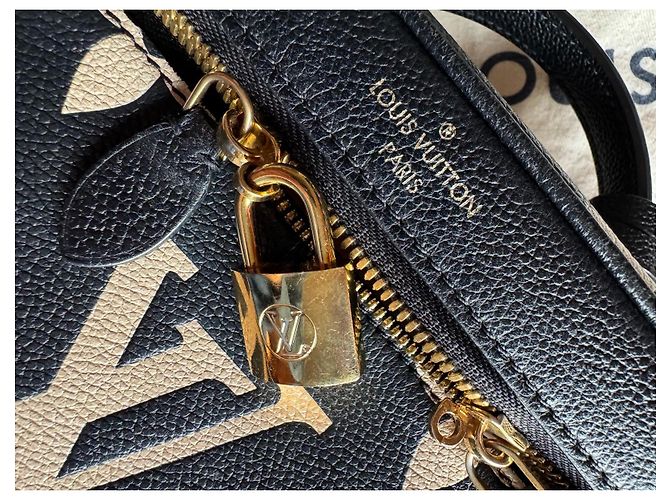 Louis Vuitton Vanity PM Handtasche aus Pelz Schwarz Beige - Ansicht 7