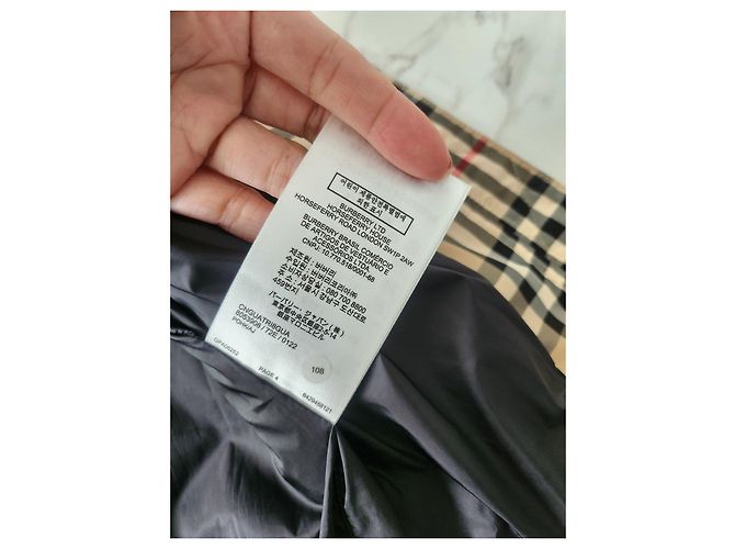 Gepolsterte Karoveste von Burberry Mehrfarben Beige - Ansicht 10